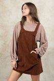 Up For Anything Corduroy Overall Dress