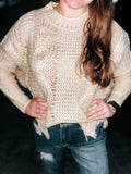 Warm Feelings Distressed Sweater