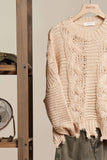 Warm Feelings Distressed Sweater