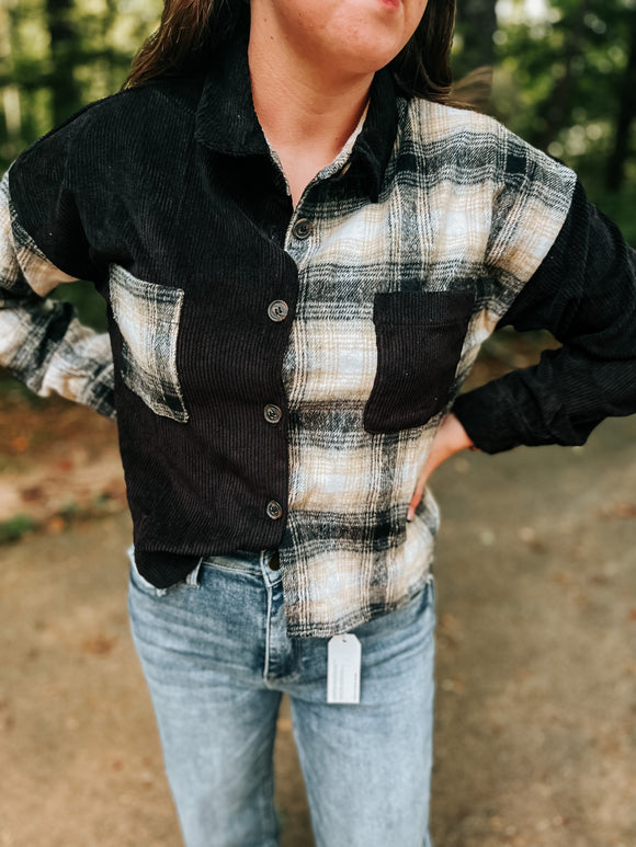 Cozy Days Plaid top