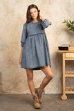 Perfect Path Denim Mini Dress