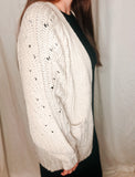 Cabinside Cutie Oversized Knit Sweater Cardigan