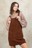 Up For Anything Corduroy Overall Dress