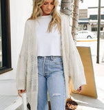 Forever fall Knit Netted Cardigan