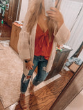 Forever fall Knit Netted Cardigan