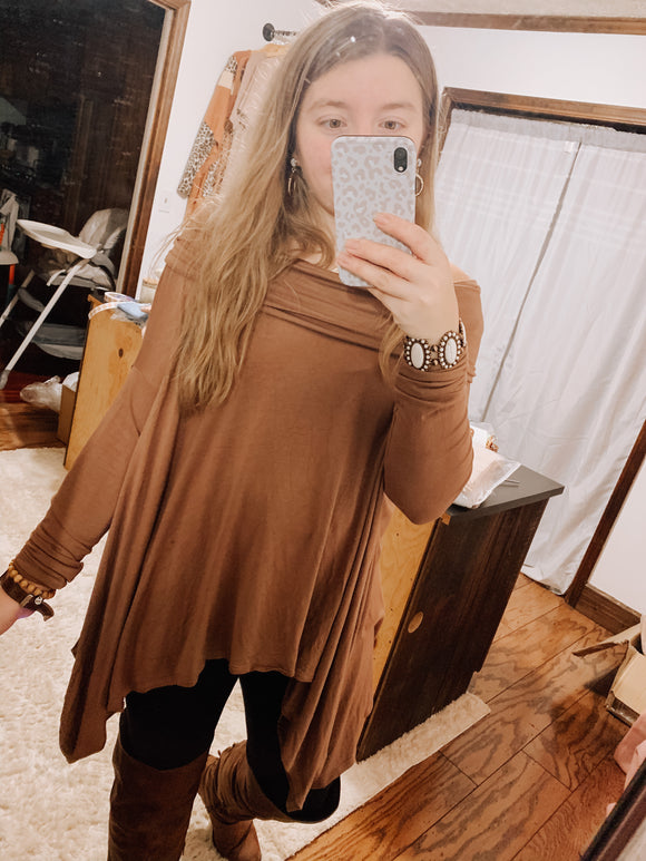 Can’t live without you cowl neck tunic